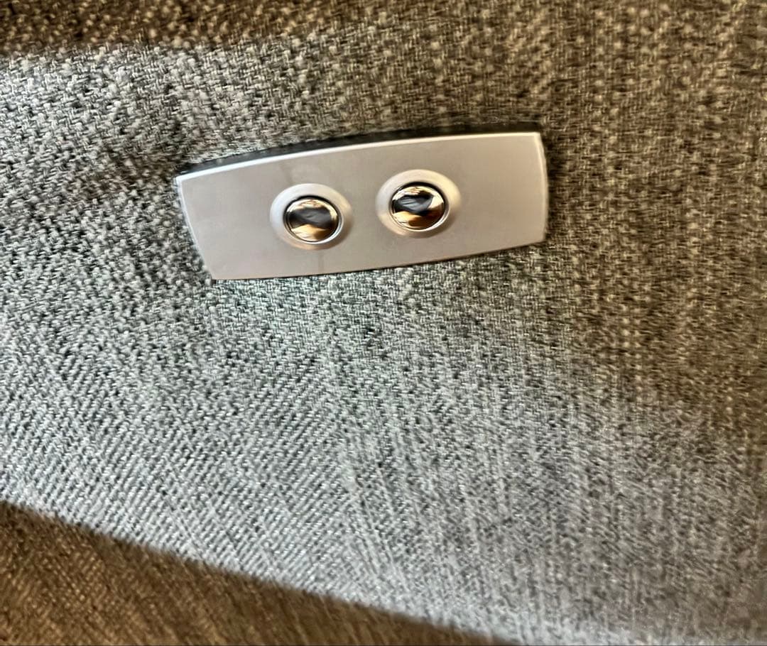 グレー コーナーソファ リクライニング機能付き