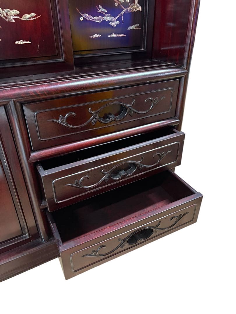 茶箪笥 アンティーク 和風 飾り棚