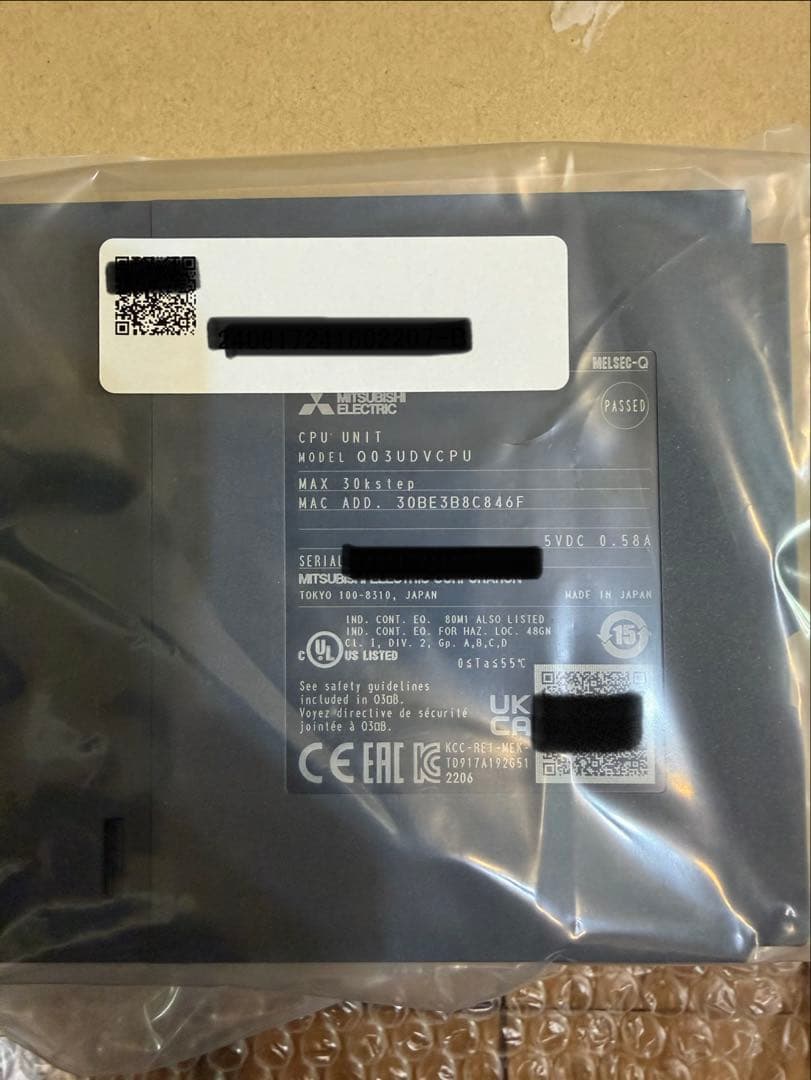 三菱電機　Q03UDVCPU シーケンサ　新品
