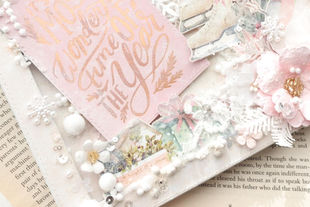 Pink Christmas フォトフレーム☃　完成品