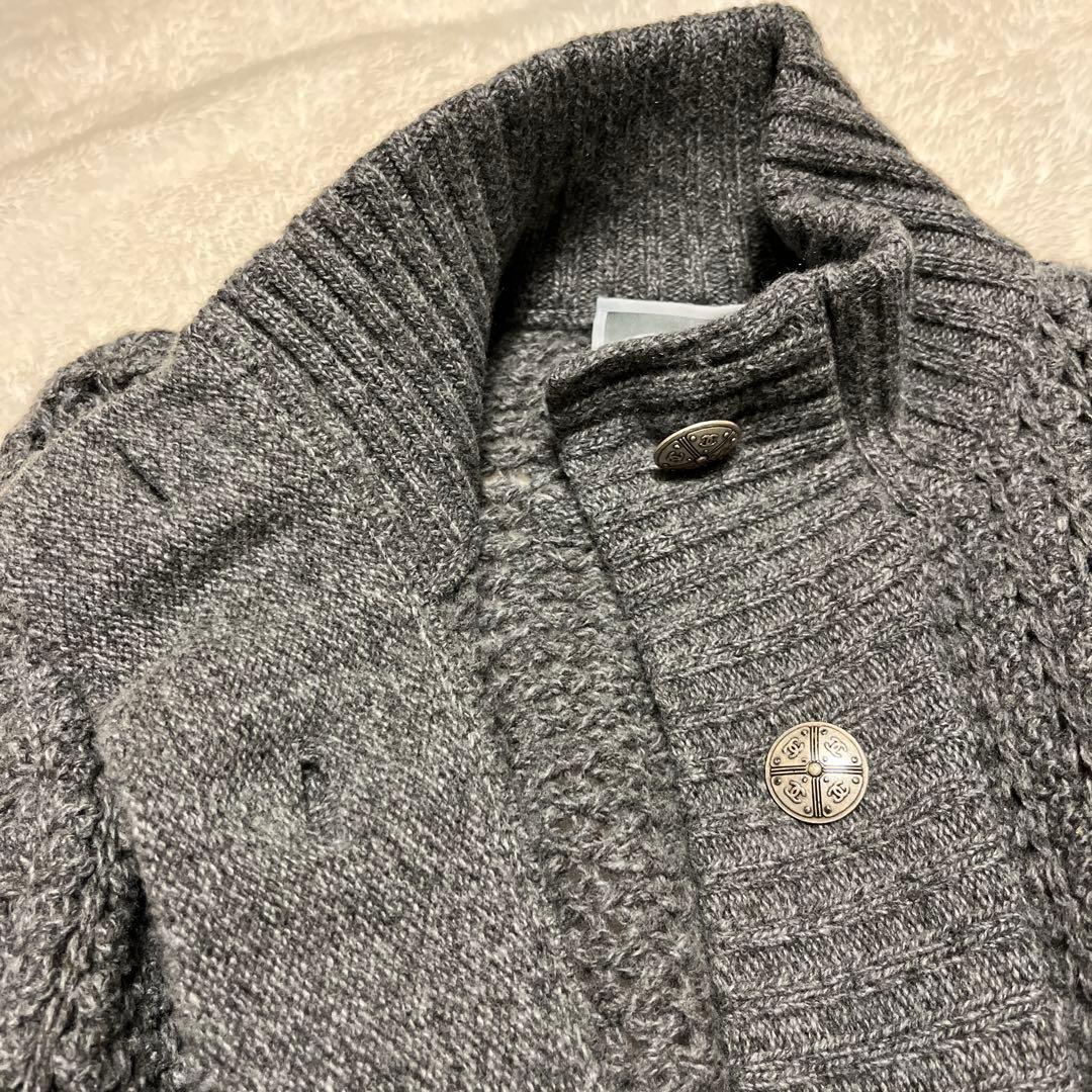 CHANELシャネル　ロングカーディガン　ワンピース　グレーレア品