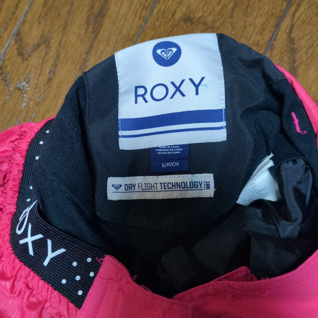 【美品】ROXY　スノボウェア　上下セット　総柄　オルテガ柄　ピンク　Ｓ