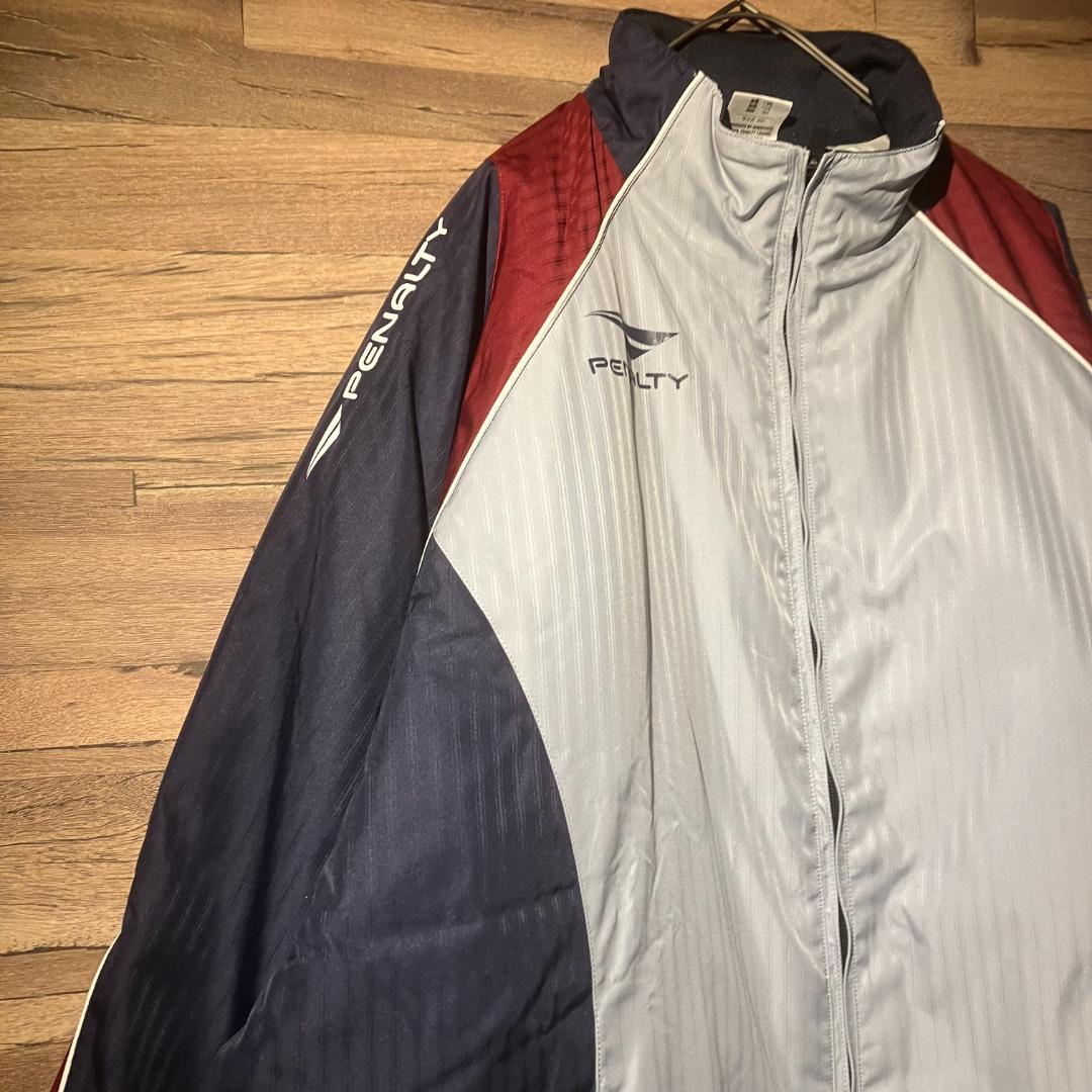 PENALTY　ウォーミングアップジャケット&パンツ　紺/グレー/エンジ　XO