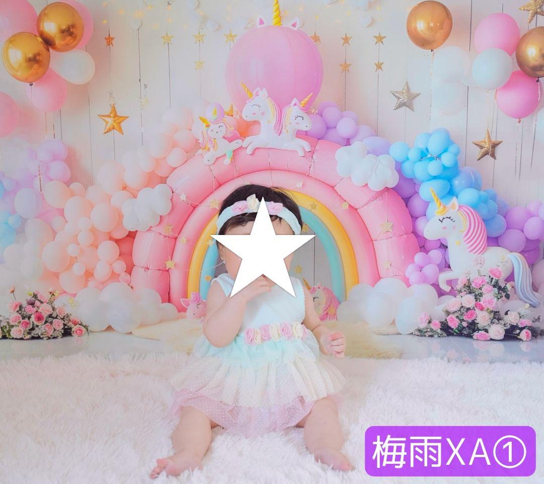 背景布【紫陽花C】サンプル　ペット、トリミング、キッズ撮影用フォトブース　梅雨