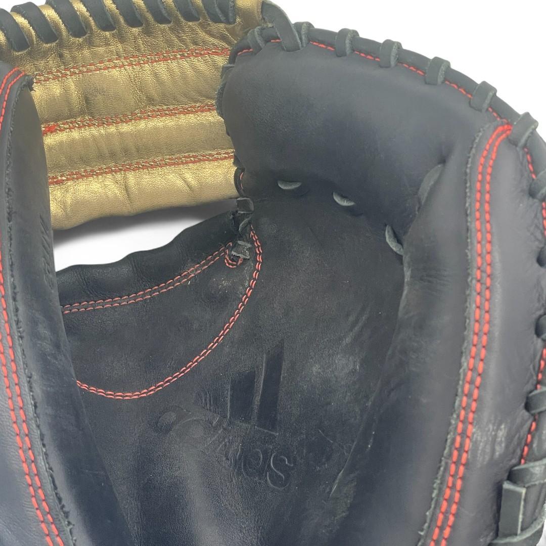 【adidas 】軟式キャッチャーミット 黒/金