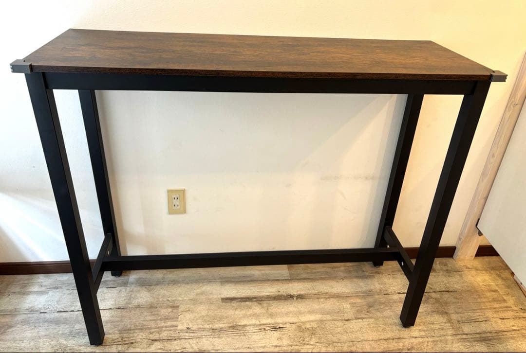 【送料込み】VASAGLE カウンターテーブル／組み立て済み