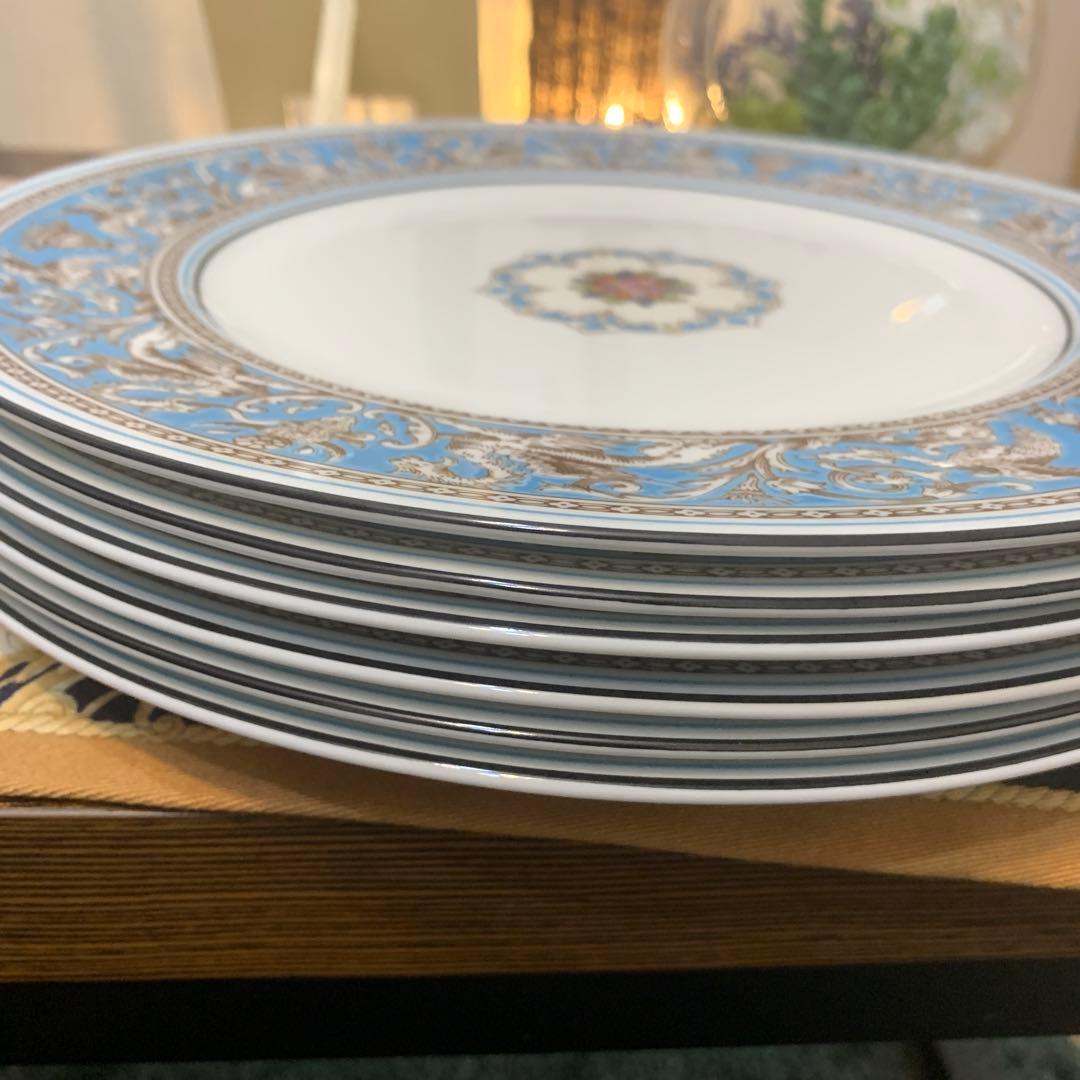 ウェッジウッド フロレンティーン　ターコイズ　27cm ディナープレート　6枚
