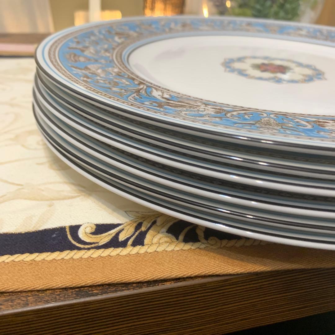 ウェッジウッド フロレンティーン　ターコイズ　27cm ディナープレート　6枚