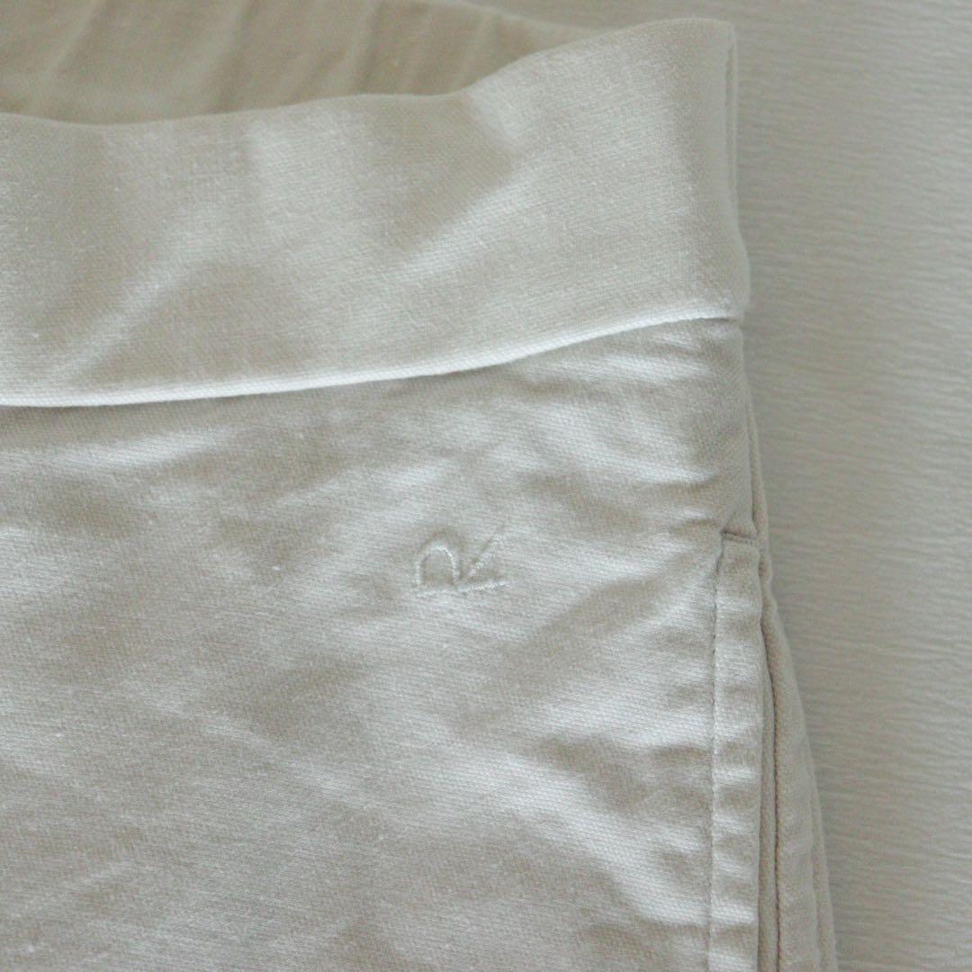 5165【極美品】45R ストレッチパンツ リネン サイズ3