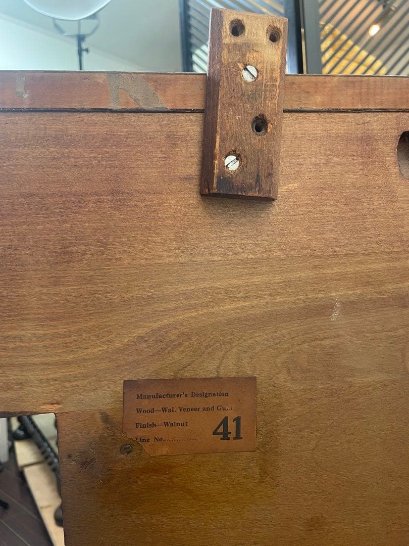 ヴィンテージ ドレッサーチェスト ウォールナット 英国 ミラー 鏡 イギリス