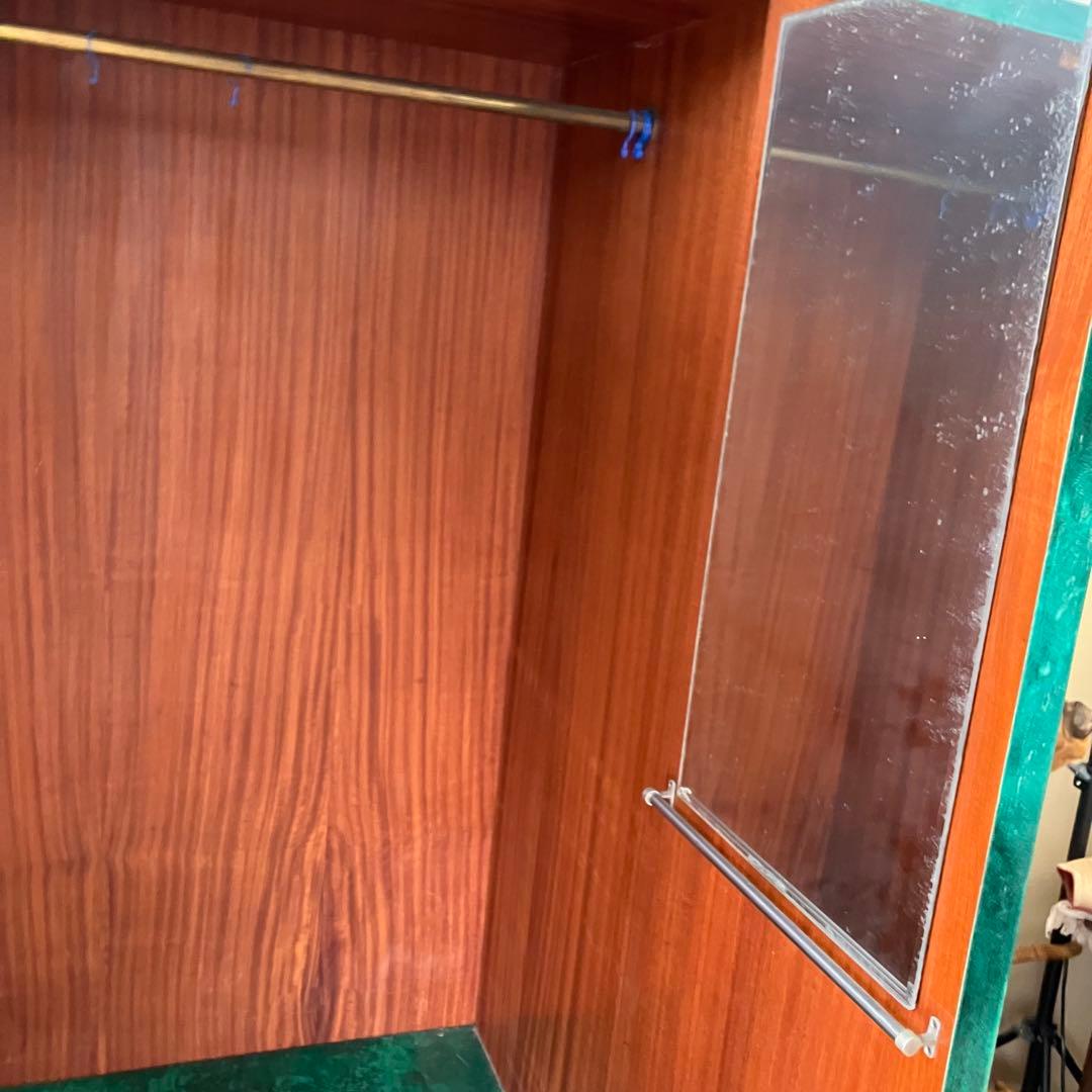 フランス家具 大型ワードローブ 木製洋服タンス ハンガークローゼット 引き出し