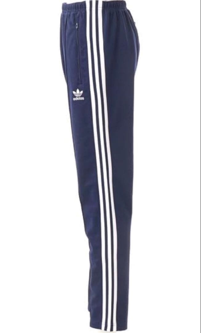 ✨新品 アディダス トラックパンツ ジャージ ネイビー ファイヤーバード 刺繍