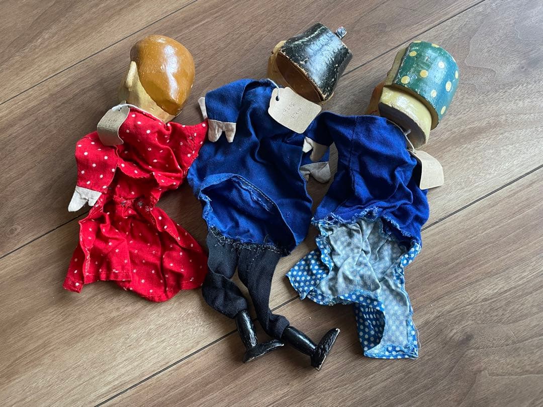 1920年代　ドイツ製　木彫り　パペット