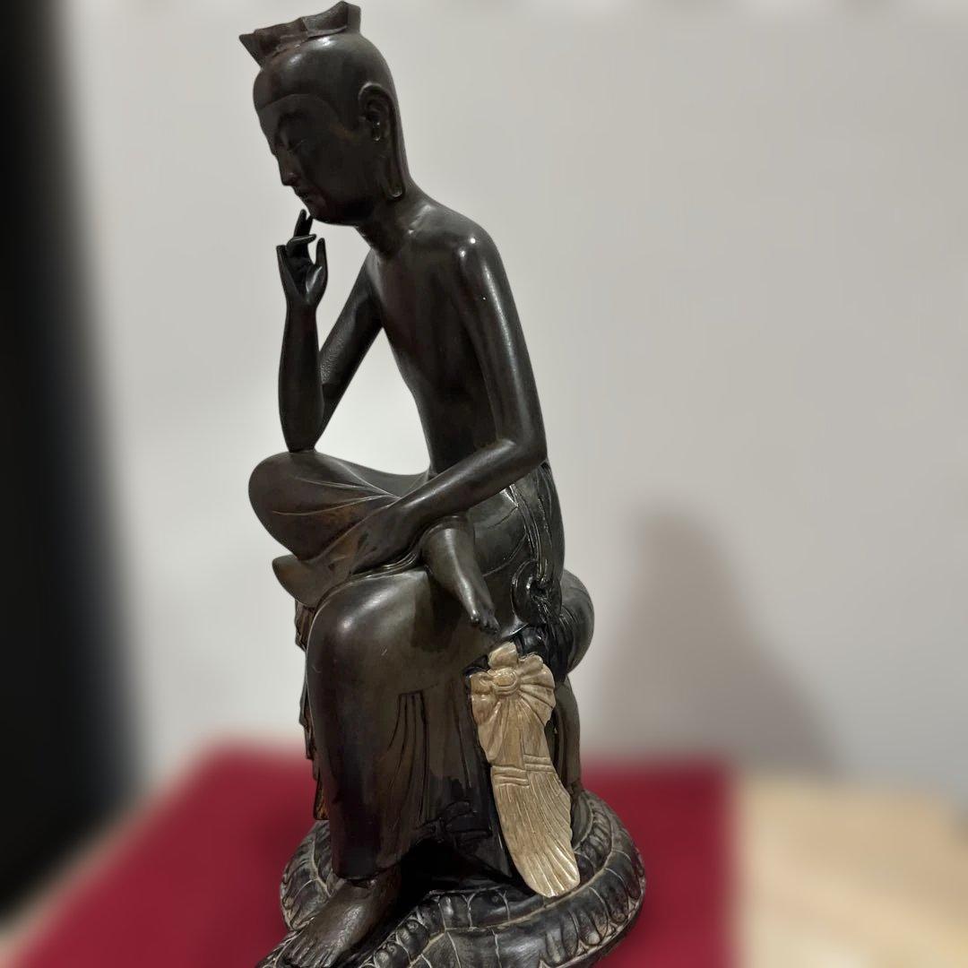 25センチ金属仏像