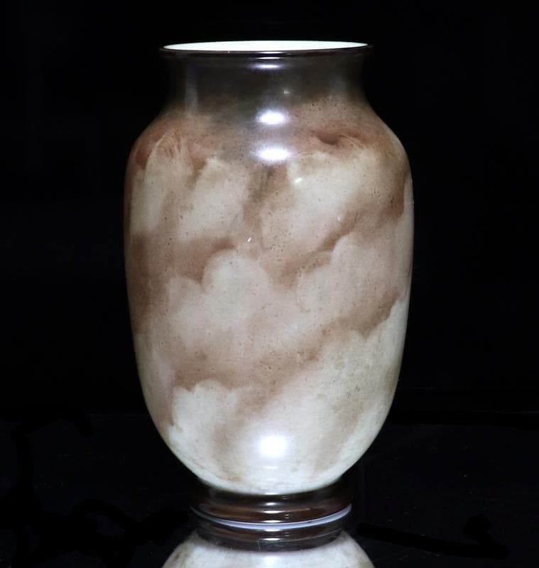 オールド・バカラ レアカラー ジャポニスム花瓶 オパーリンクリスタル製花鳥図飾壷