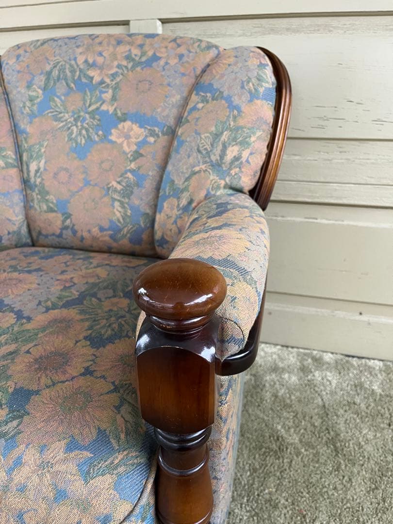 【素】karimoku カリモク コロニアル シングルソファ