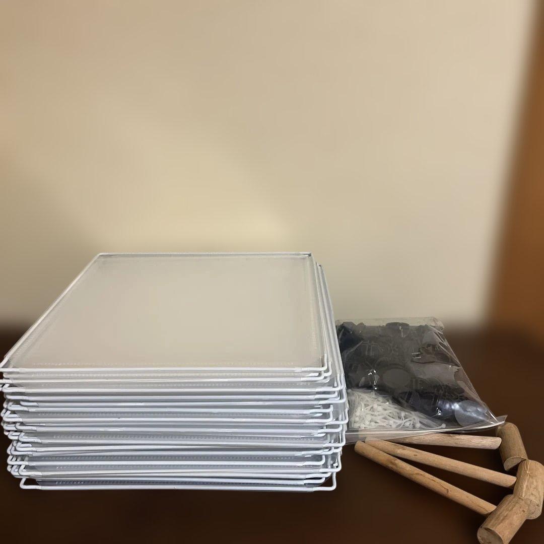 【お得】DIY 自由度の高い収納ラック 透明パネル60枚 35×35cm