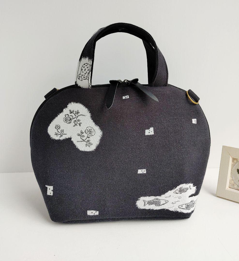 ミナペルホネン　レア　trois　ミニサイズまるいファスナーバッグ