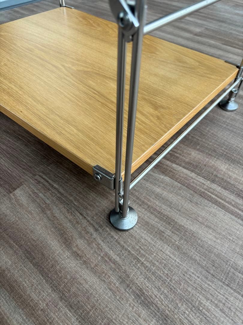 ステンレスユニットシェルフ オーク材棚セット 中 MUJI 無印良品