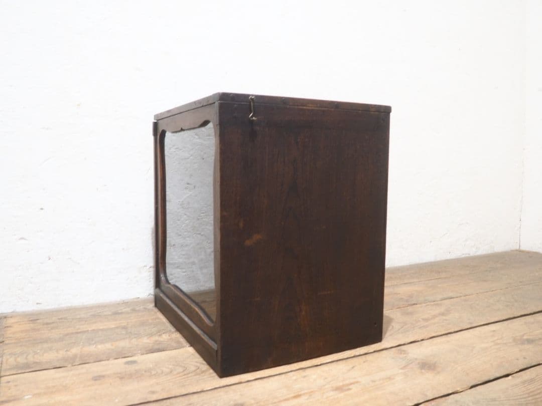 1397 アンティーク　ケンドン式　ガラスケース　飾り棚　収納棚　レトロ　古家具