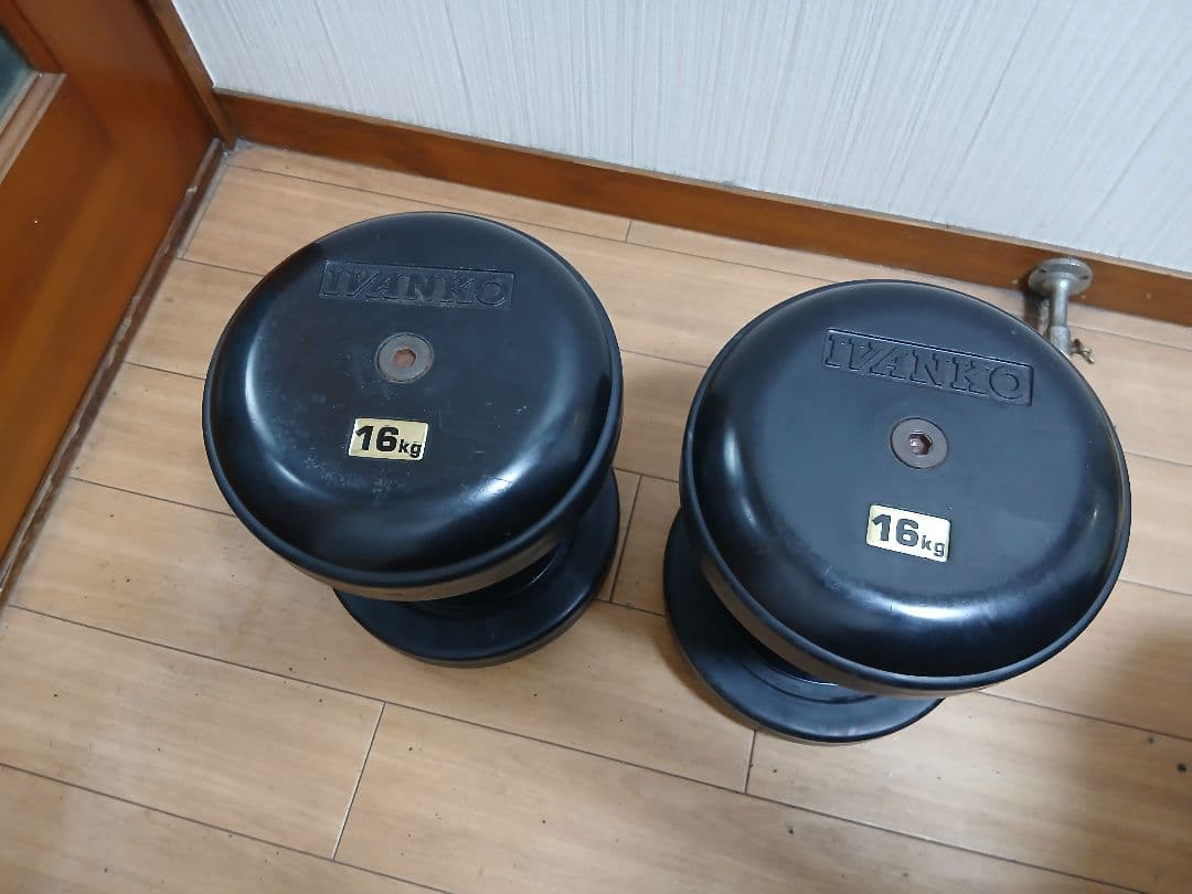 ②IVANKO(イヴァンコ) SDKR ダンベル(ラバー) 16kg x 1個