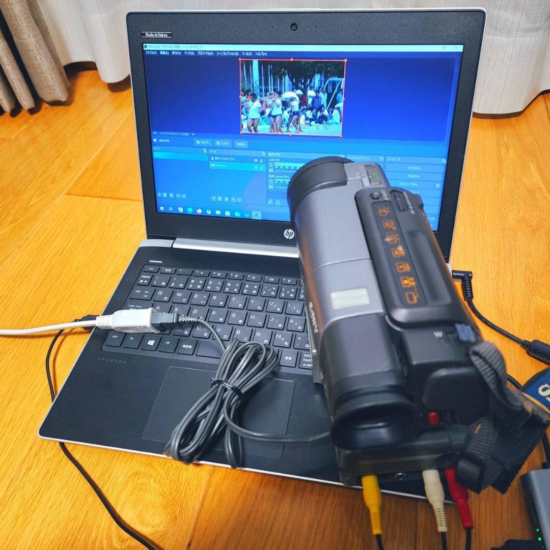 【動作確認済】SONY 高画質 Hi8 ビデオカメラ CCD-TR3000 一式