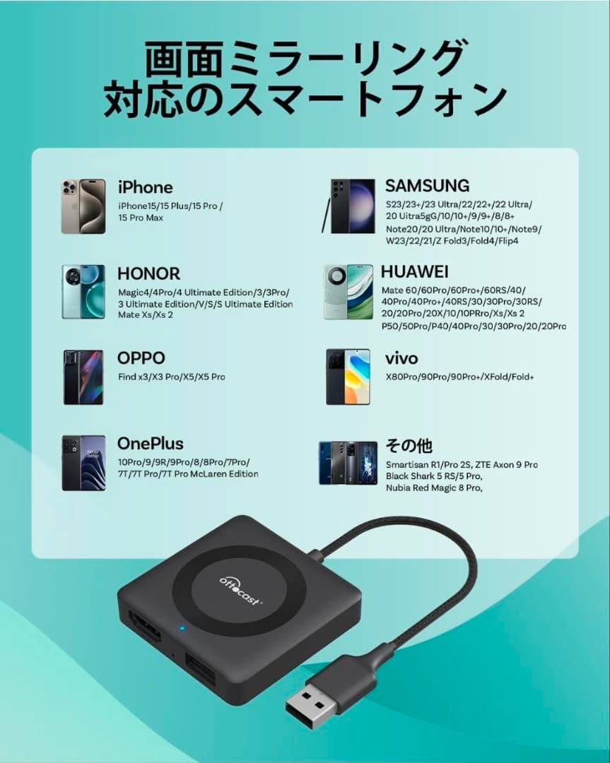 Ottocast Car TV Mate HDMI変換アダプター
