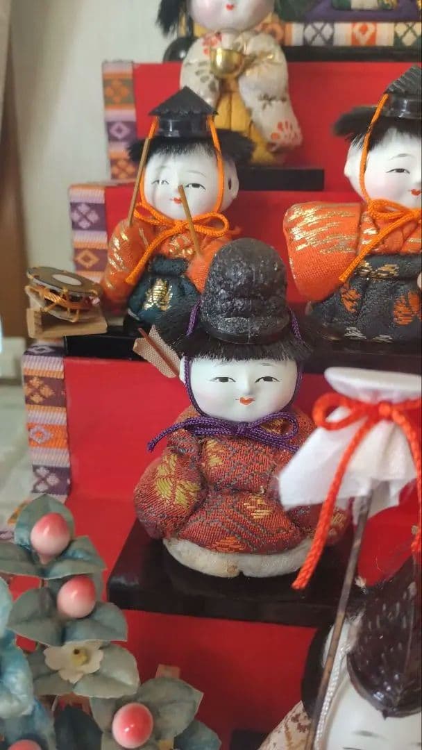 雛人形セット 15体 伝統的装飾付き