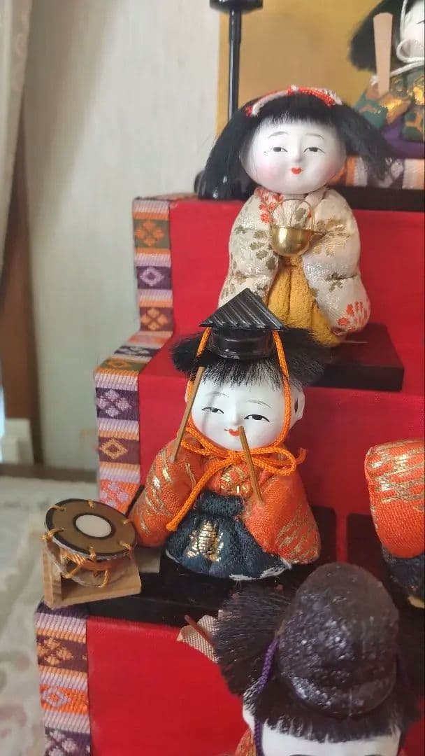 雛人形セット 15体 伝統的装飾付き