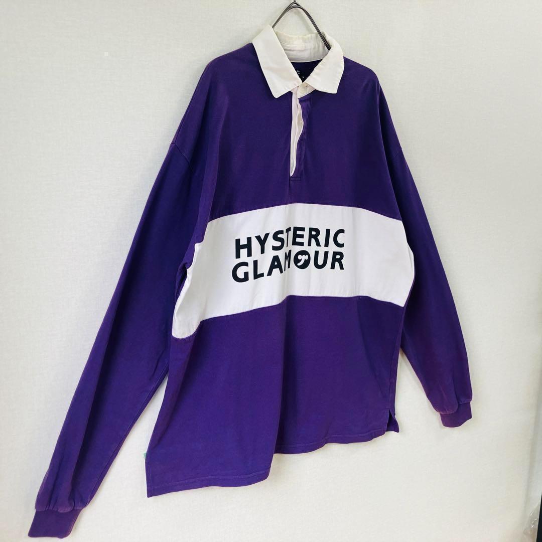 【激レア】ヒステリックグラマー ラグビーシャツ サイズL　ＨＹＳ　ＳＹMBOL