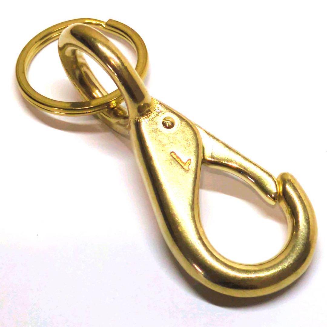 tettetetsuo様専真鍮　スナップフックA-BIG　キーリング　× 12