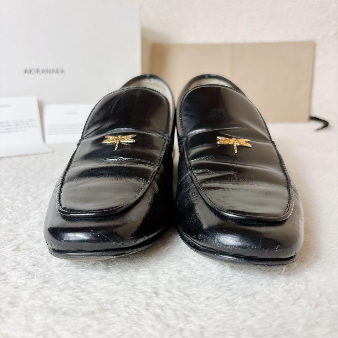 AKIRANAKA アキラナカ Kauri トンボ ローファー 38 黒