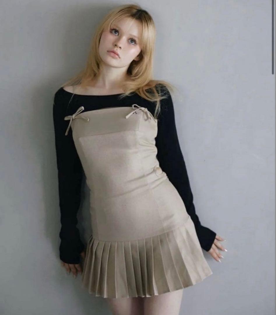 【andmary】Karen knit set mini dress