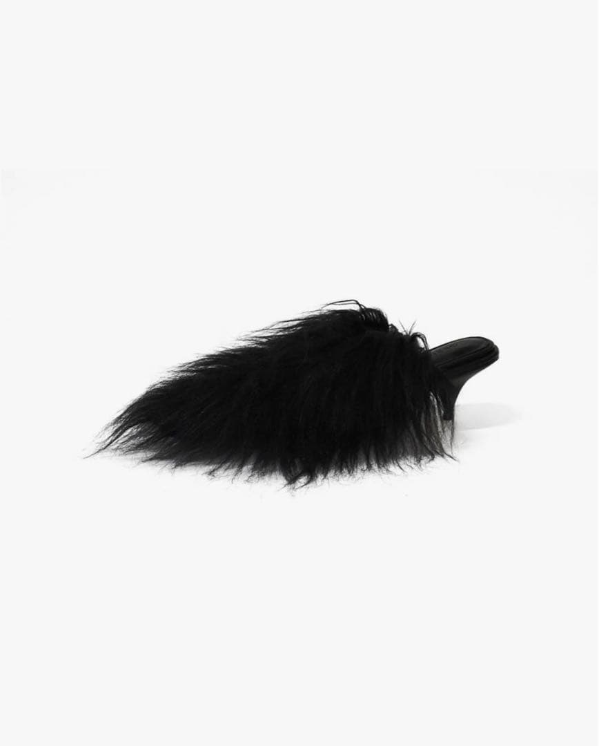 theredthread S hairy fur mule ミュール　ファー