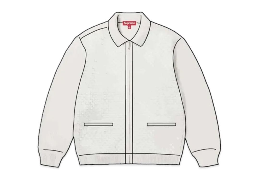 Supreme ホワイト チェック柄ジャケット