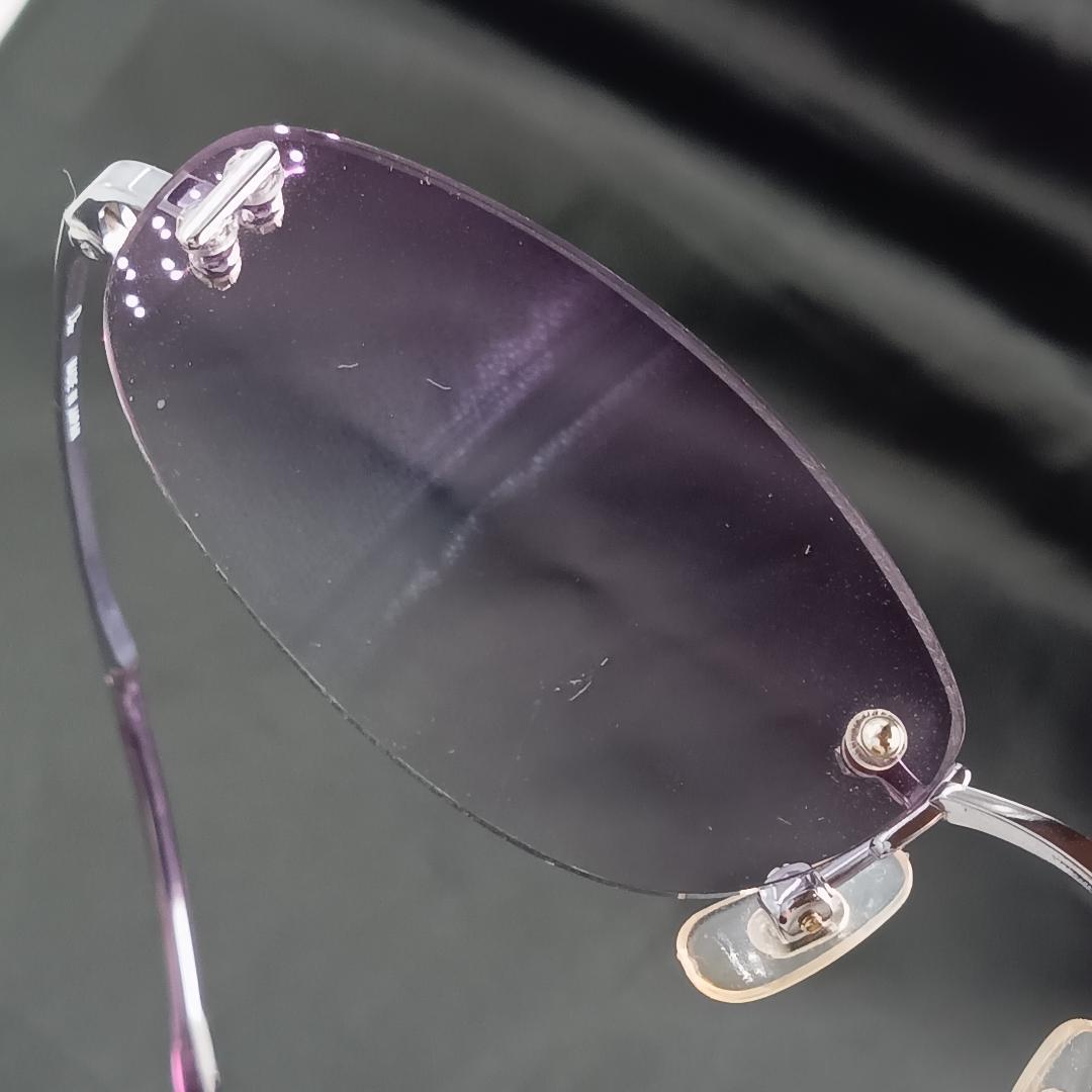 ディオール サングラス 紫 チタン パープル カラーレンズ CD-7553J