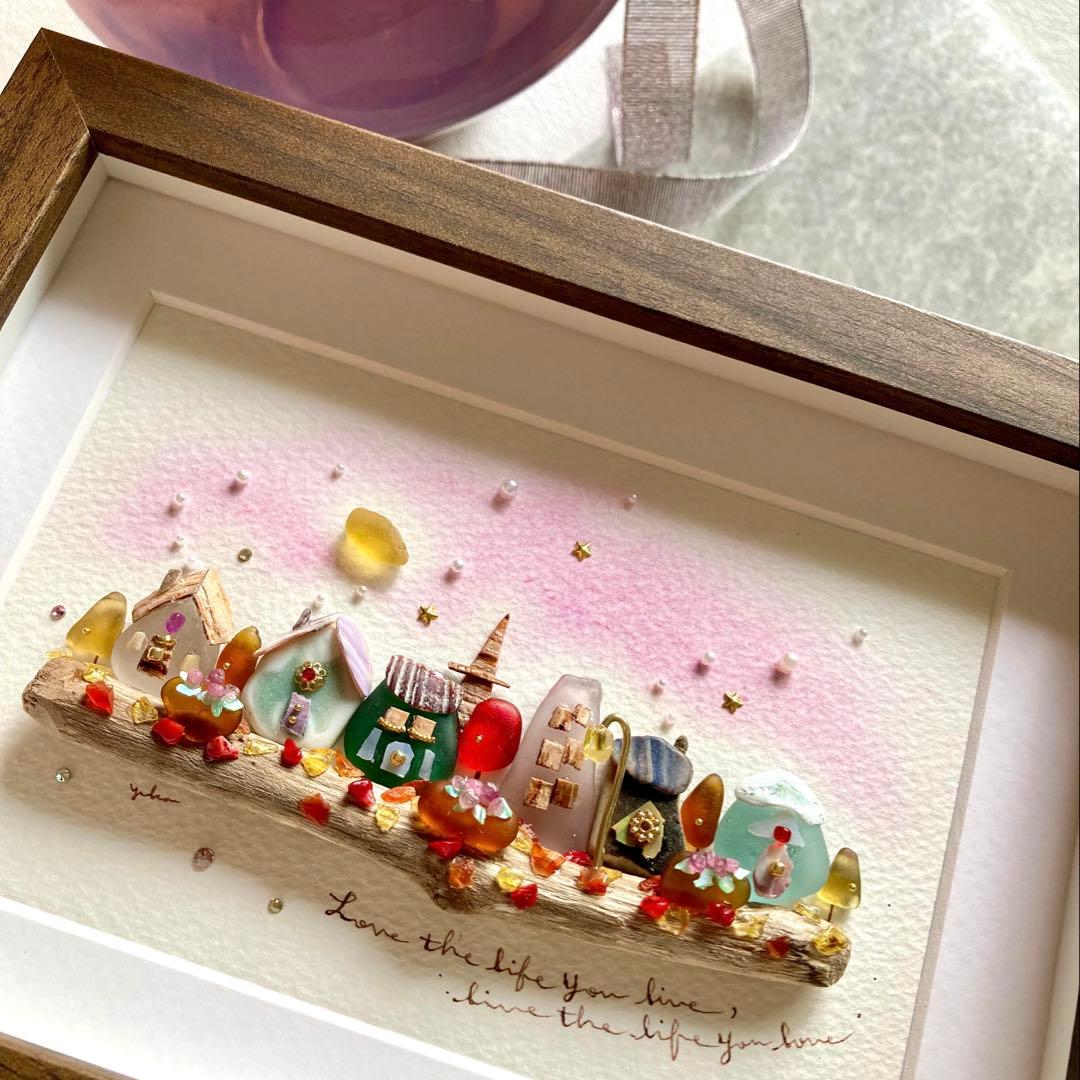 れい　オーダー受付　シーグラス／天然石／フレームアート