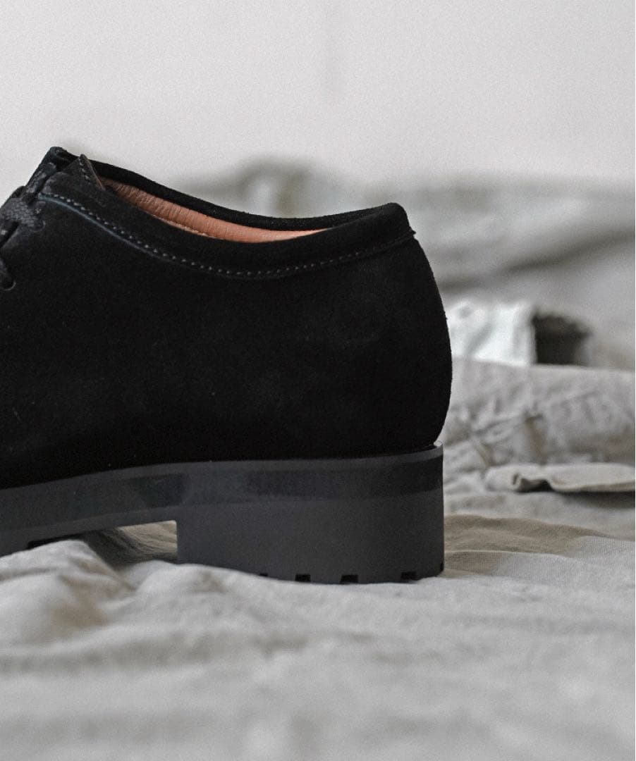 【新品】shiun BLACK SUEDE MOCCASIN　モカシン ブーツ