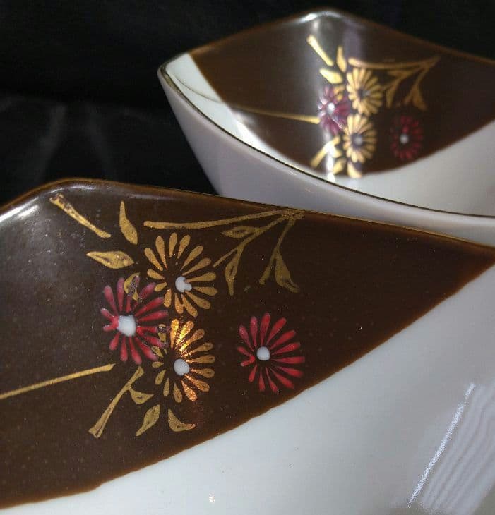 ♥ホームパーティー用♥美濃焼 ・名作良峰作高級浮き上り銀彩皿⬛５種豪華1セット