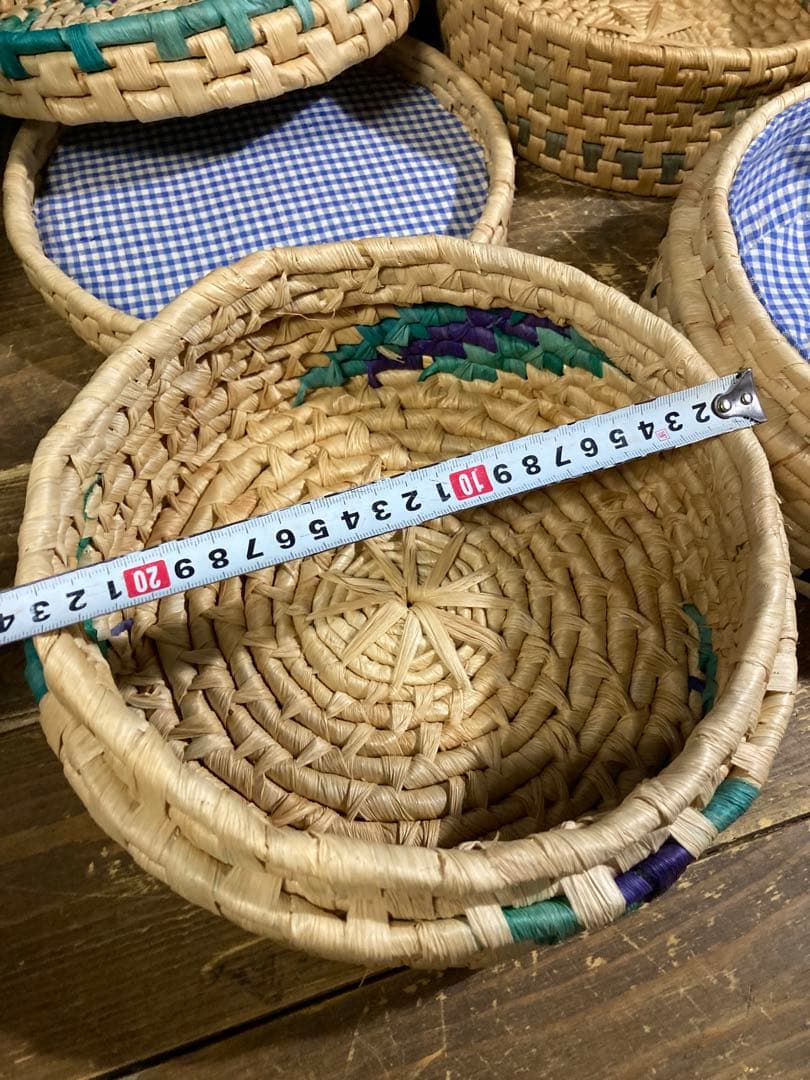 A 籠バスケット　ラタン　レトロ　ヴィンテージ　アンティーク調　靴　小物入れ