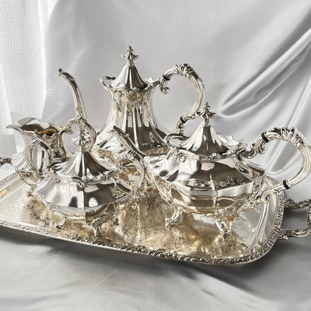 【Reed & Barton】Victorian ティーサービス 4点　優美！！