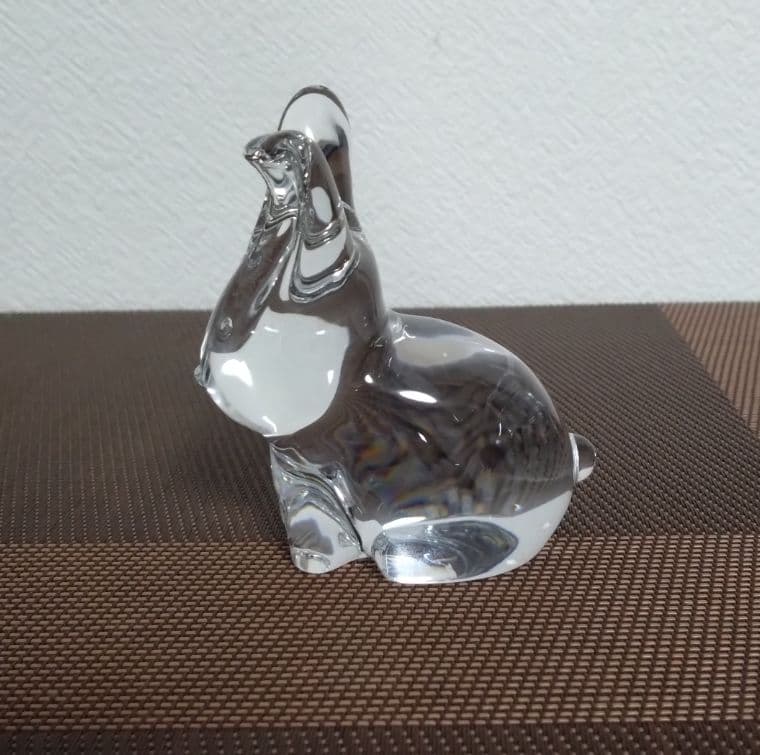 バカラ・干支ウサギ クリスタルオブジェ