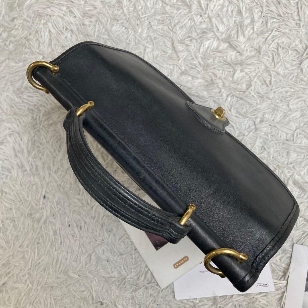 美品 vintage coach old archive ウィリス 黒 ブラック