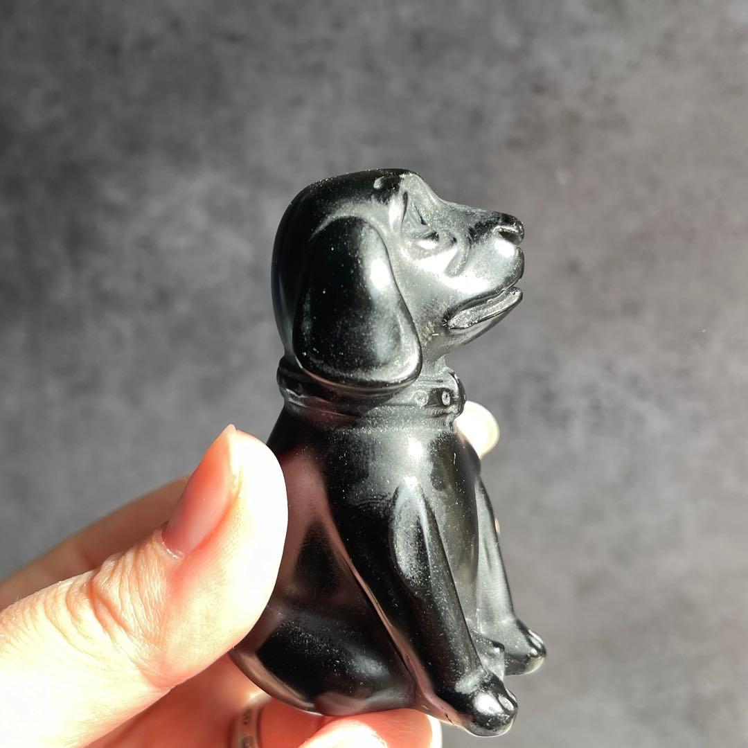 ブラックオブシディアン 犬 わんこ