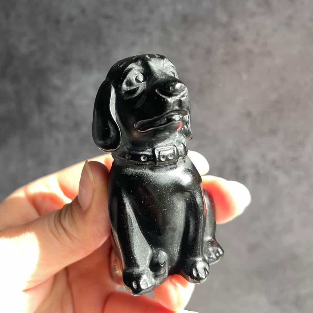 ブラックオブシディアン 犬 わんこ