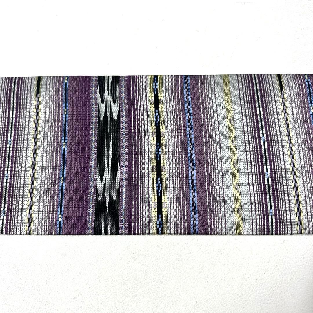 専用帯6146 ●高級 正絹 花織 全通 名古屋仕立て 名古屋帯