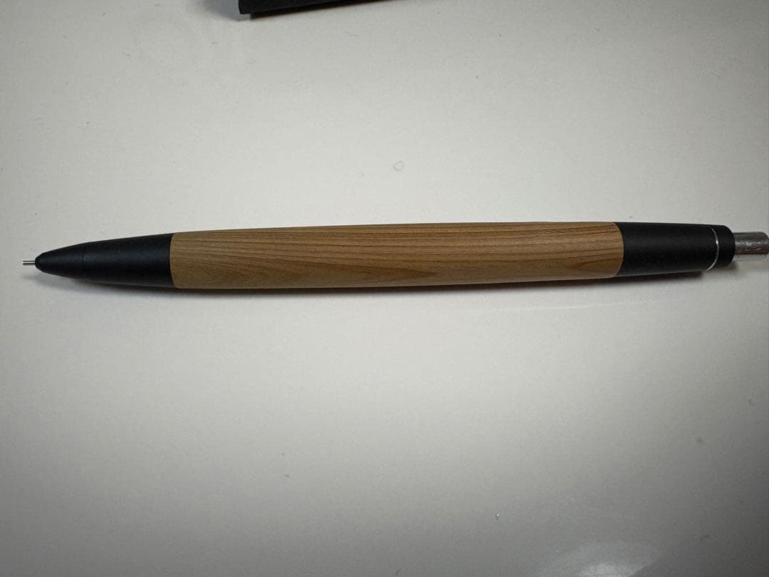 野原工芸 木製シャープペンシル新型 屋久杉 固定式口金付