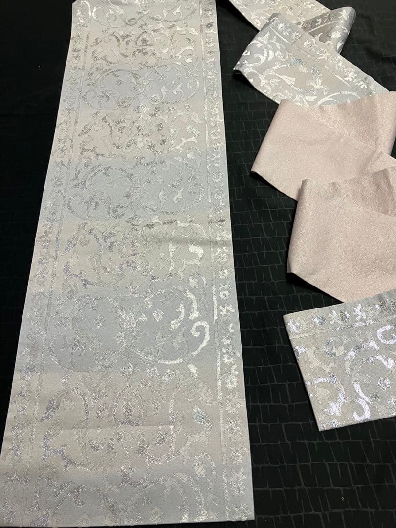 お仕立て上がり名古屋帯　新品未使用品　正絹　西陣織　No.359