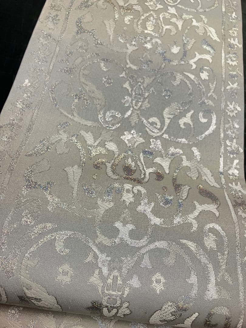 お仕立て上がり名古屋帯　新品未使用品　正絹　西陣織　No.359