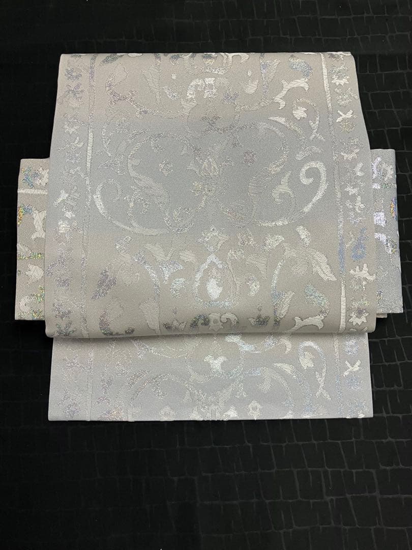 お仕立て上がり名古屋帯　新品未使用品　正絹　西陣織　No.359